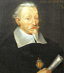 Foto des Gemäldes von Heinrich Schütz, welches sich in der Residenz befindet.